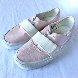Vans Authentic Pink Leather with White Strap
